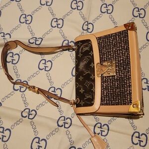 Inspired By Desiner Brown  and Tan Shoulder Bag Fancy Purse